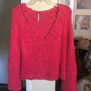 Free People red sweater